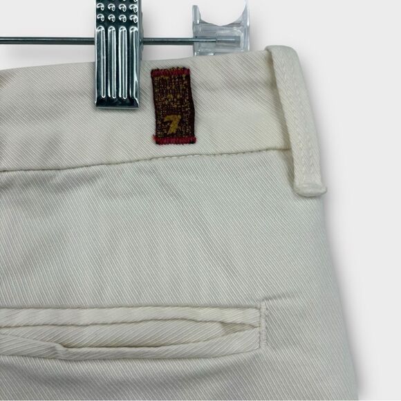 7 For All Mankind A-Line Above Knee Skirt in Bone Women’s Size 26 - Picture 9 of 9